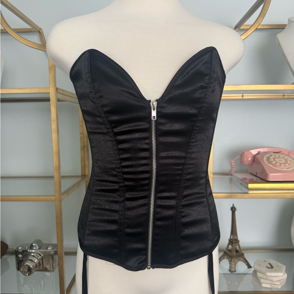 Black Satin Corset